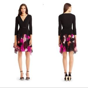 Diane Von Furstenberg Dress "Riviera" Dancing Exposition Prtint Silk Wrap 2 Nwot